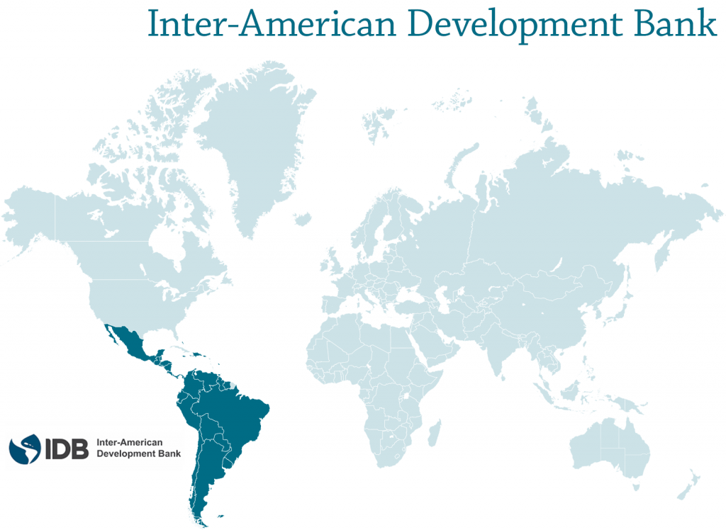 Inter-American Development Bank map