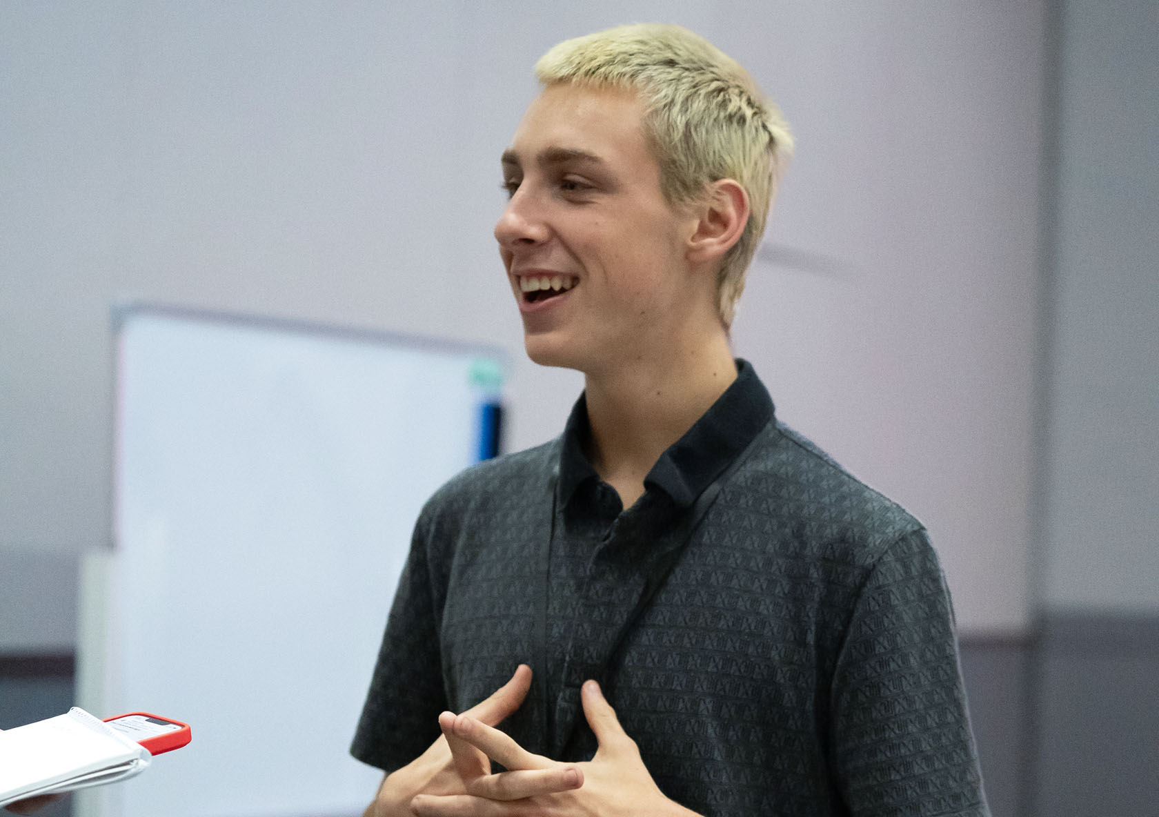 Ryser Jenkins, poses for a candid shot at the NextGen Youth Entrepreneurship Summit.