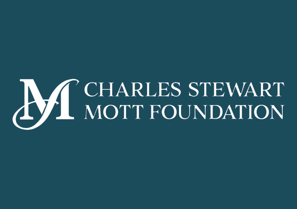 The Charles Stewart Mott Foundation logo.